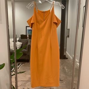 Form Fitting Shoulder Detail Dress
